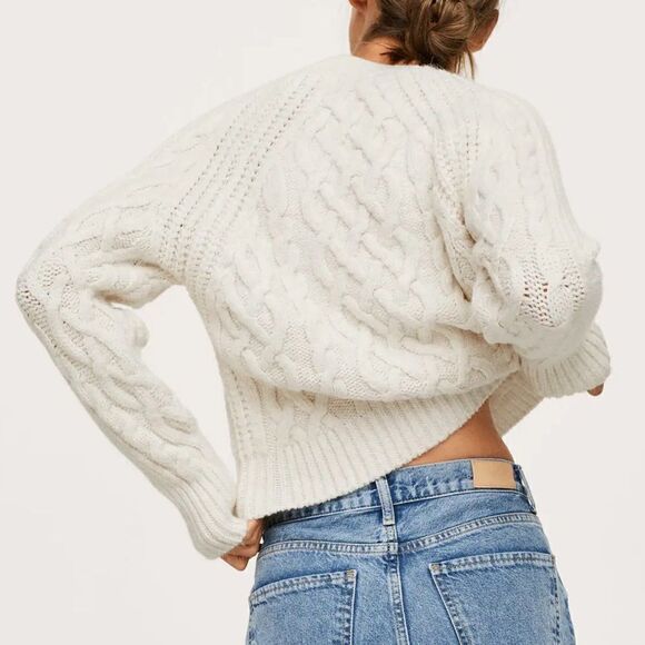 Mango Sweater Cable Knit New - Picture 5 of 9